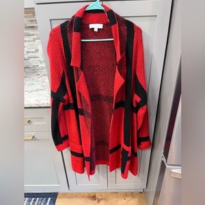 Sweater jacket cardigan size large